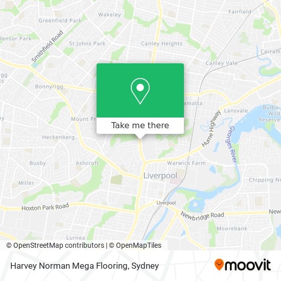 Harvey Norman Mega Flooring map