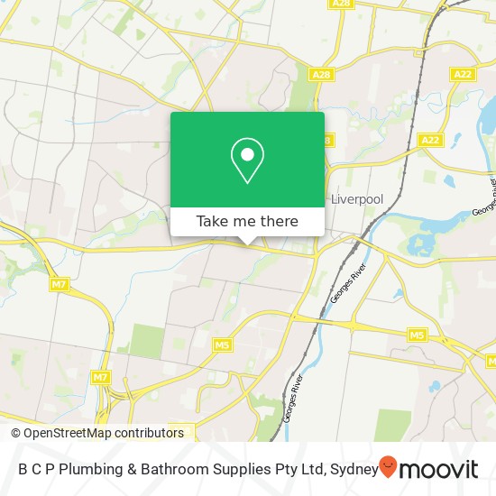 B C P Plumbing & Bathroom Supplies Pty Ltd map