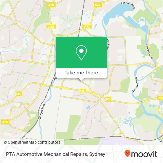 PTA Automotive Mechanical Repairs map