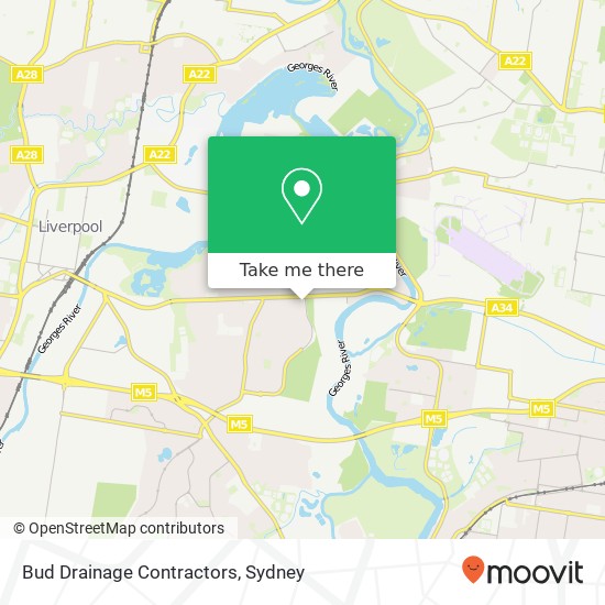 Bud Drainage Contractors map