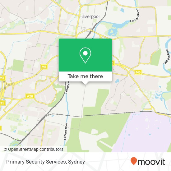 Primary Security Services map