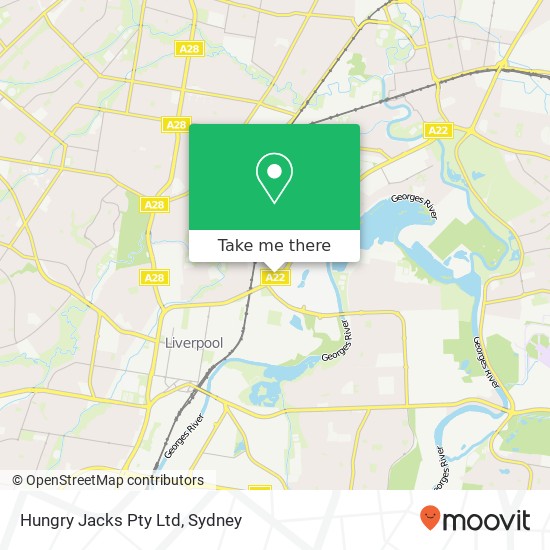 Hungry Jacks Pty Ltd map