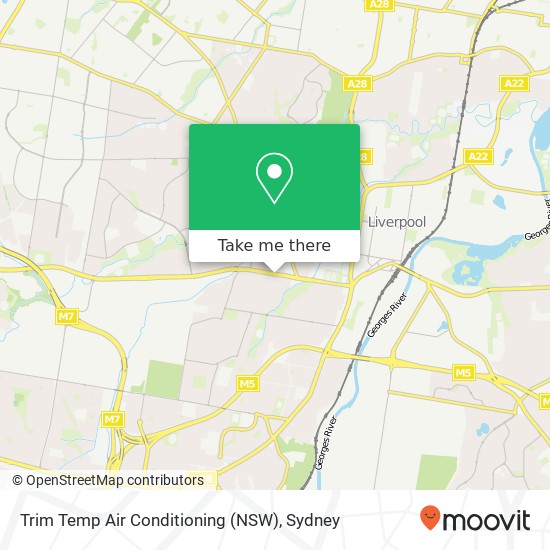 Trim Temp Air Conditioning (NSW) map