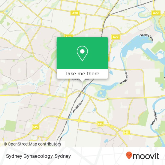 Sydney Gynaecology map