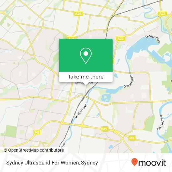 Sydney Ultrasound For Women map