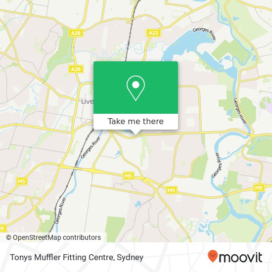 Mapa Tonys Muffler Fitting Centre