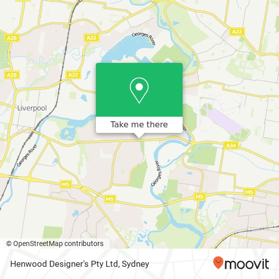 Henwood Designer's Pty Ltd map