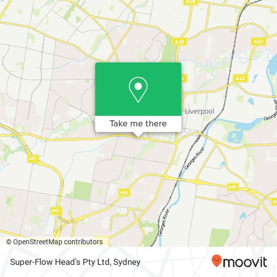 Super-Flow Head's Pty Ltd map