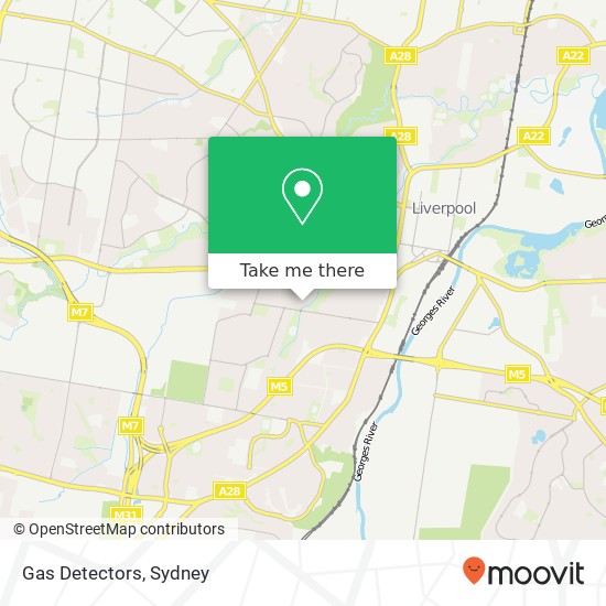 Gas Detectors map