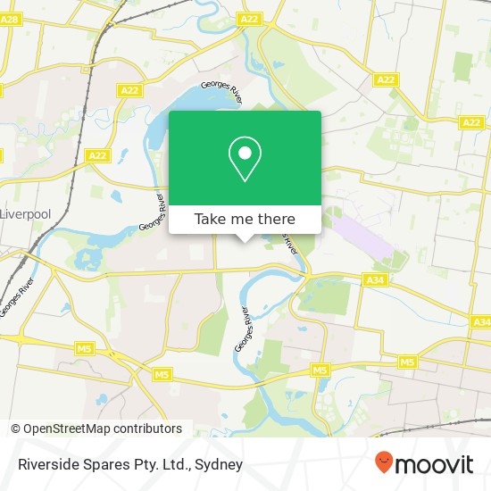 Riverside Spares Pty. Ltd. map