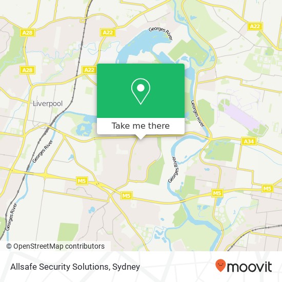 Mapa Allsafe Security Solutions