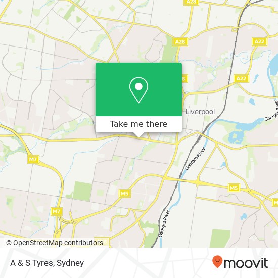 A & S Tyres map