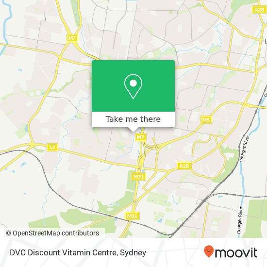 Mapa DVC Discount Vitamin Centre