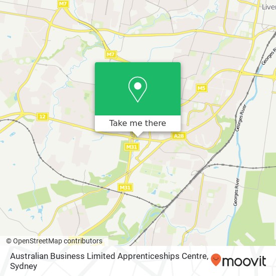 Australian Business Limited Apprenticeships Centre map