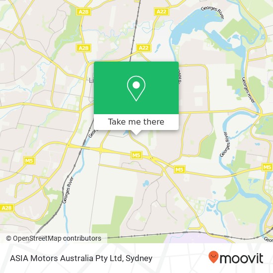ASIA Motors Australia Pty Ltd map