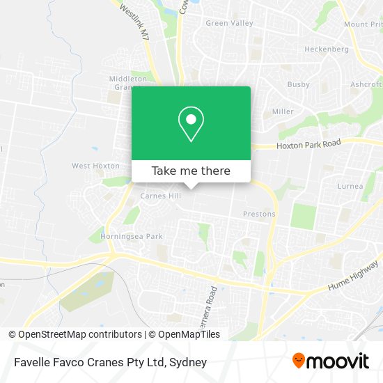 Favelle Favco Cranes Pty Ltd map