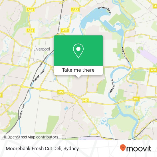 Moorebank Fresh Cut Deli map