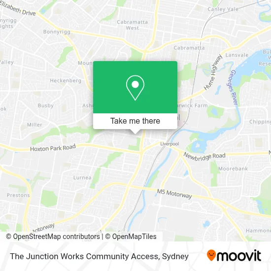 The Junction Works Community Access map