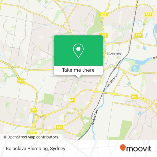 Balaclava Plumbing map