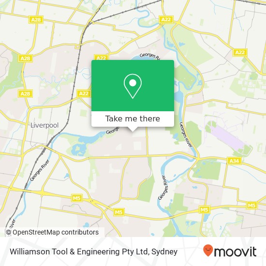 Williamson Tool & Engineering Pty Ltd map