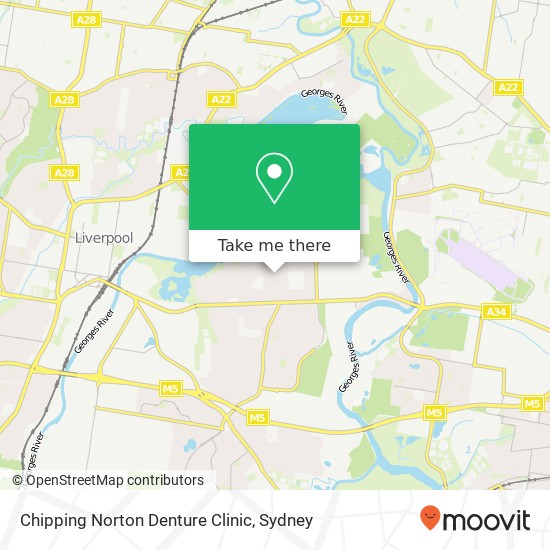 Mapa Chipping Norton Denture Clinic