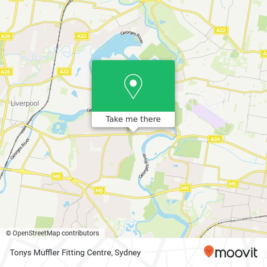 Tonys Muffler Fitting Centre map