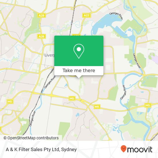 A & K Filter Sales Pty Ltd map