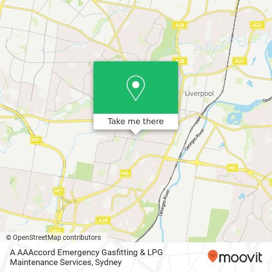 A AAAccord Emergency Gasfitting & LPG Maintenance Services map