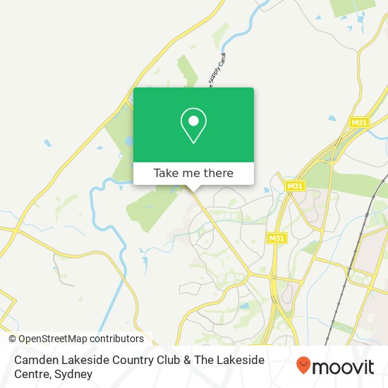 Camden Lakeside Country Club & The Lakeside Centre map