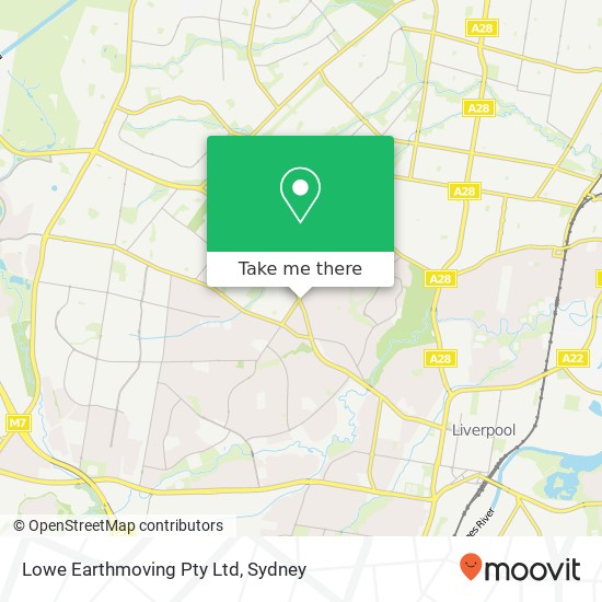 Lowe Earthmoving Pty Ltd map