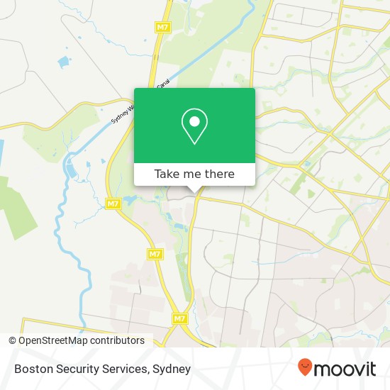 Boston Security Services map