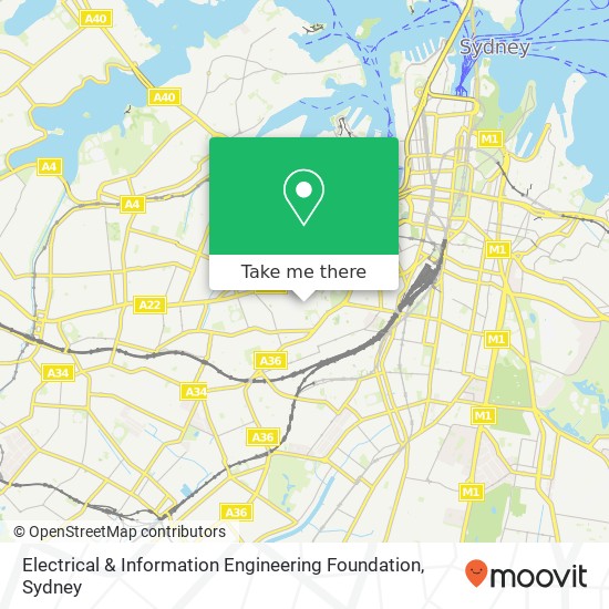 Electrical & Information Engineering Foundation map