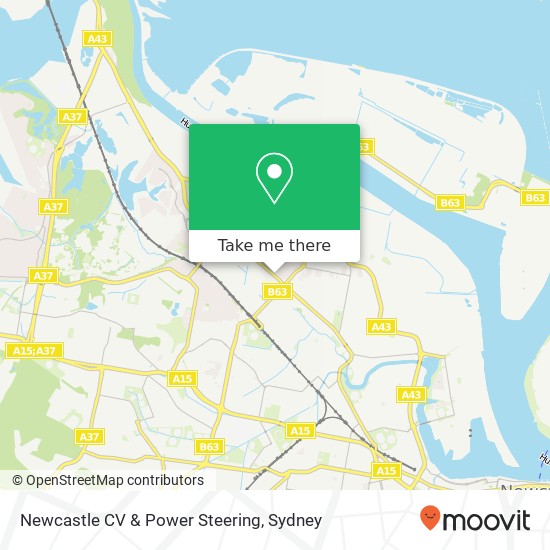 Newcastle CV & Power Steering map