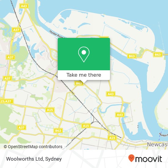 Woolworths Ltd map