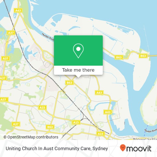 Mapa Uniting Church In Aust Community Care