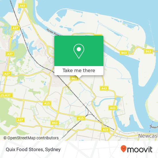 Mapa Quix Food Stores