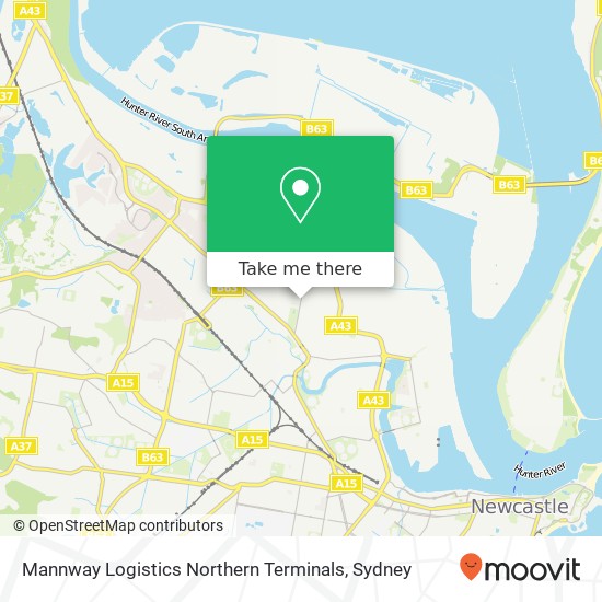 Mannway Logistics Northern Terminals map