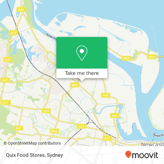 Quix Food Stores map