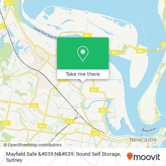 Mayfield Safe &#039;N&#039; Sound Self Storage map