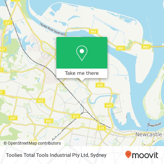 Toolies Total Tools Industrial Pty Ltd map