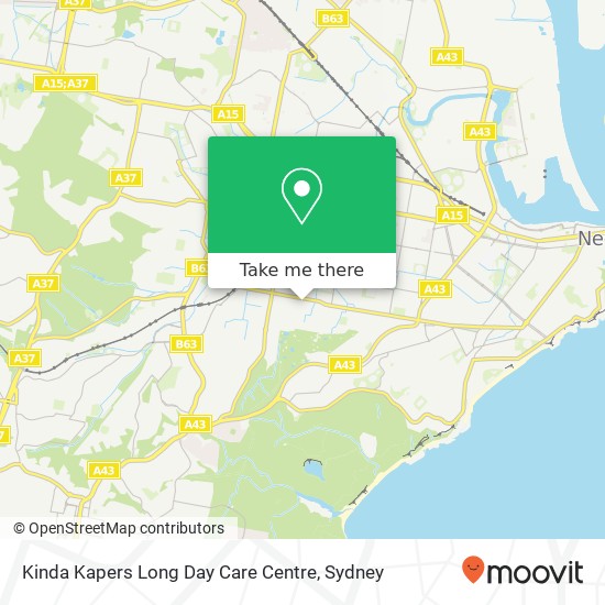 Mapa Kinda Kapers Long Day Care Centre