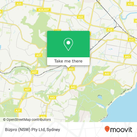 Bizpro (NSW) Pty Ltd map