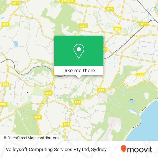 Valleysoft Computing Services Pty Ltd map