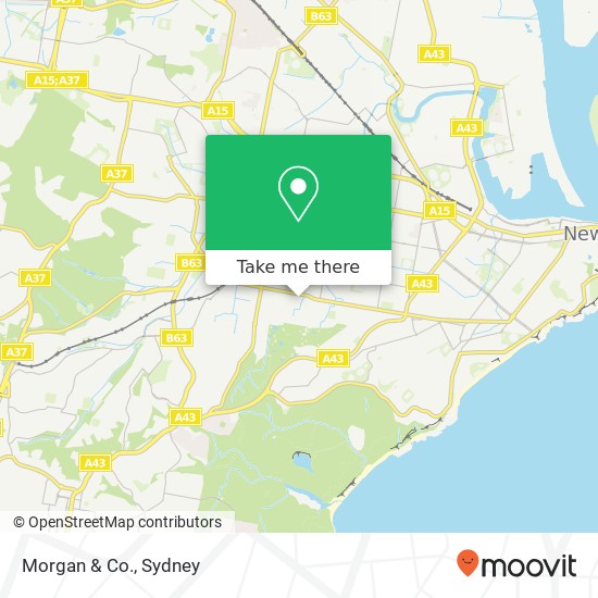 Morgan & Co. map