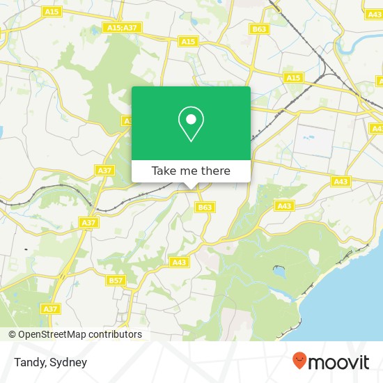 Tandy map