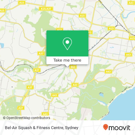 Bel-Air Squash & Fitness Centre map