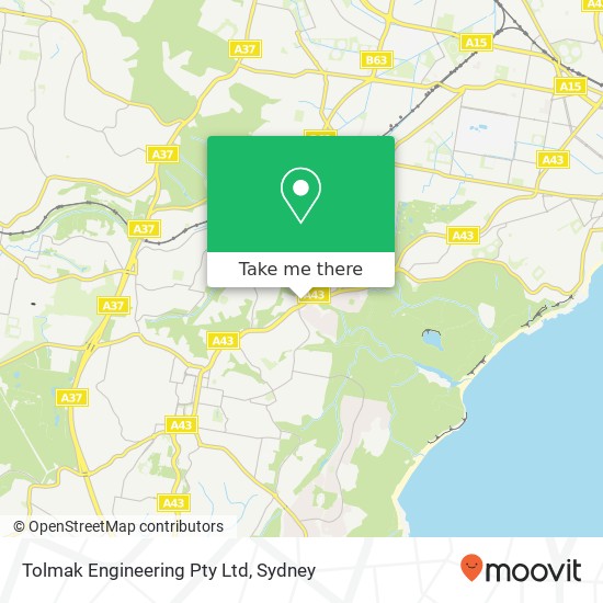 Tolmak Engineering Pty Ltd map