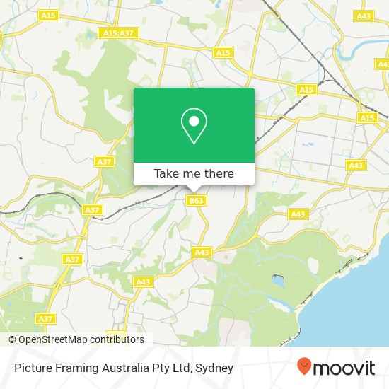 Picture Framing Australia Pty Ltd map