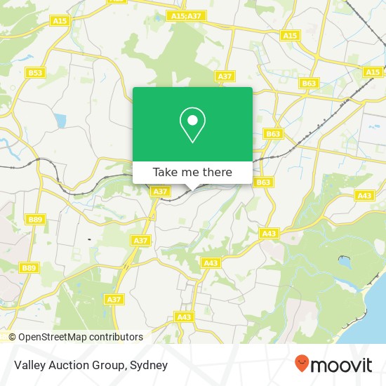 Valley Auction Group map