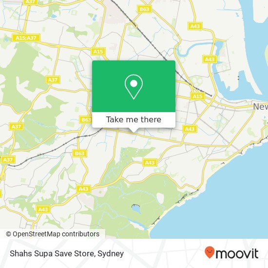 Shahs Supa Save Store map